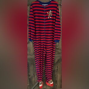 Nick & Nora Unisex Sock Monkey Onesie Sixe XL